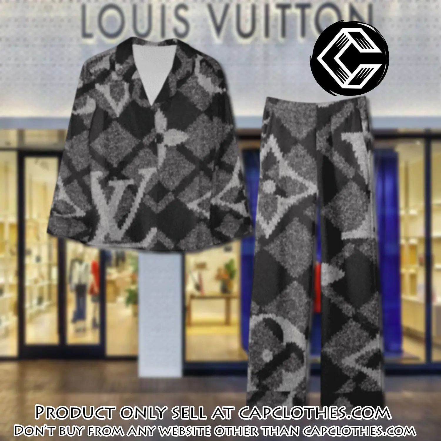 Trending luxury lv satin pajama set pjs1109 cc1734552